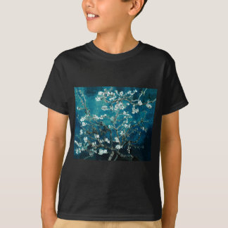 Vincent Van Gogh Almond Blossoms Dark Blauwgroen T-shirt