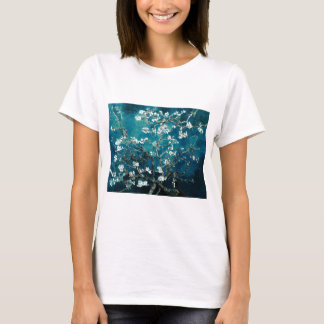 Vincent Van Gogh Almond Blossoms Dark Blauwgroen T-shirt