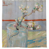 Vincent van Gogh - Almond Branch in een glas Douchegordijn (Voorkant)