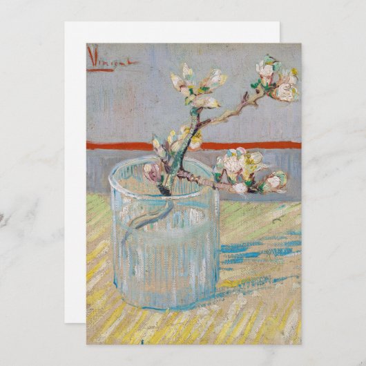 Vincent van Gogh - Almond Branch in een glas Kaart (Voorkant / Achterkant)