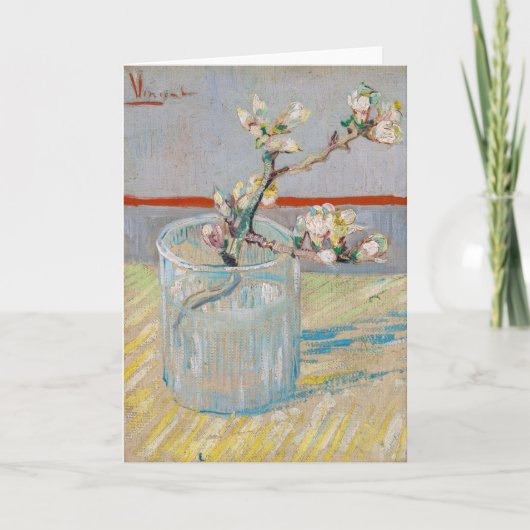 Vincent van Gogh - Almond Branch in een glas Kaart (Voorkant)