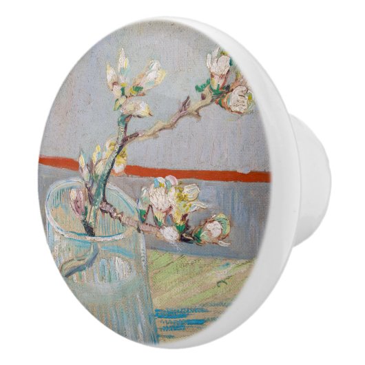 Vincent van Gogh - Almond Branch in een glas Keramische Knop (Rechts)