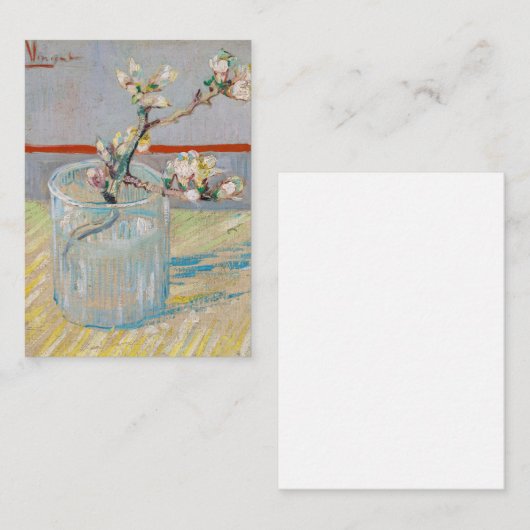 Vincent van Gogh - Almond Branch in een glas Notitiekaartje (Voorkant / Achterkant)