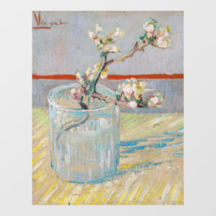 Vincent van Gogh - Almond Branch in een glas Raamsticker