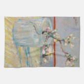 Vincent van Gogh - Almond Branch in een glas Theedoek (Horizontaal)
