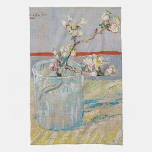 Vincent van Gogh - Almond Branch in een glas Theedoek