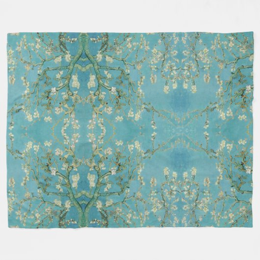 Vincent van Gogh – Almond tree in blossom Fleecede Fleece Deken (Voorkant (Horizontaal))