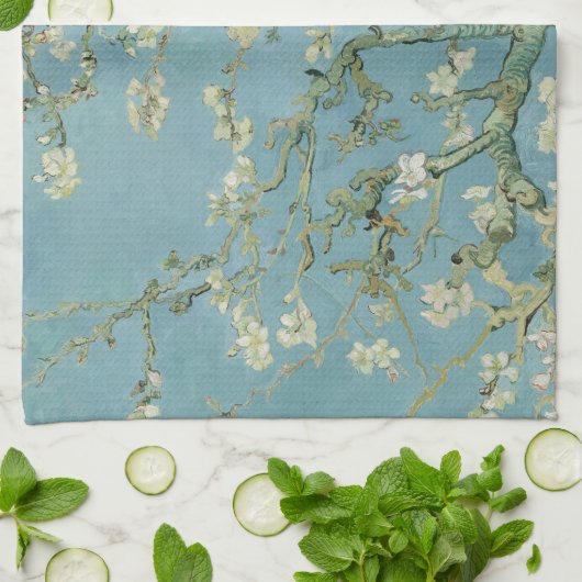 VINCENT VAN GOGH - amandelbloesem 1980 Theedoek (Gevouwen)