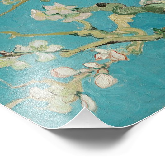 Vincent van Gogh, Amandelbloesem, Amandelbloesem Foto Afdruk (Hoek)