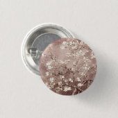 Vincent Van Gogh Amandelbloesem Beige Taupe Ronde Button 3,2 Cm (Voorkant /achterkant)