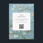 Vincent Van Gogh Amandelbloesem Bloemen Bloemen Br Informatiekaartje<br><div class="desc">Creëer uw eigen gepersonaliseerde trouwkaarten met Vincent Van Gogh Amandelbloesem schilderij.</div>