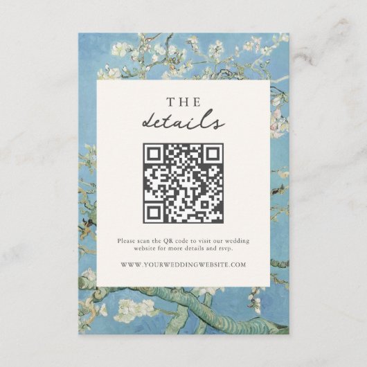 Vincent Van Gogh Amandelbloesem Bloemen Bloemen Br Informatiekaartje (Voorkant)