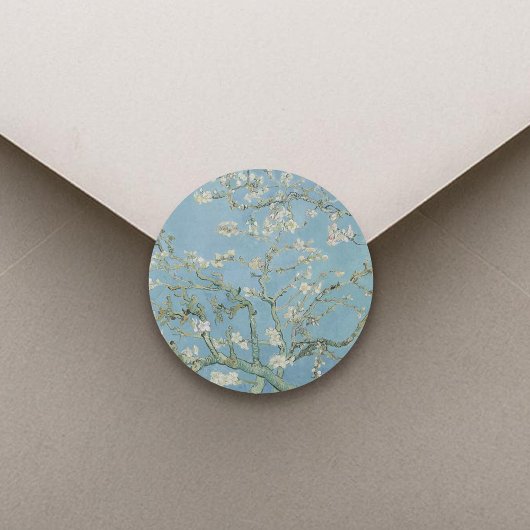 Vincent Van Gogh Amandelbloesem Bloemen Bloemen Br Ronde Sticker