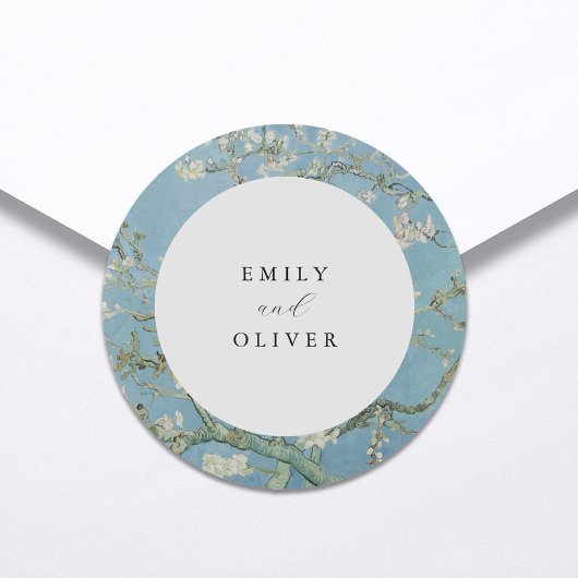 Vincent Van Gogh Amandelbloesem Bloemen Bloemen Br Ronde Sticker