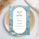 Vincent Van Gogh Amandelbloesem Bloemen Bloemen Br Save The Date<br><div class="desc">Elegante moderne huwelijksuitnodiging met Vincent Van Gogh Amandelbloesem schilderij.</div>