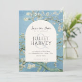 Vincent Van Gogh Amandelbloesem Bloemen Bloemen Br Save The Date (Staand voorkant)