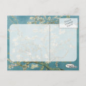 Vincent van Gogh, Amandelbloesem Briefkaart (Achterkant)