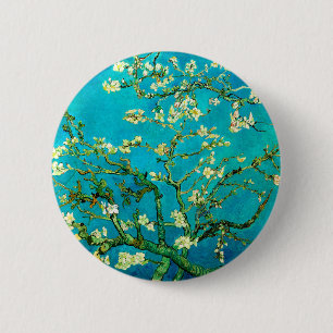 Vincent Van Gogh Amandelbloesem Fijne Kunst Knop Ronde Button 5,7 Cm