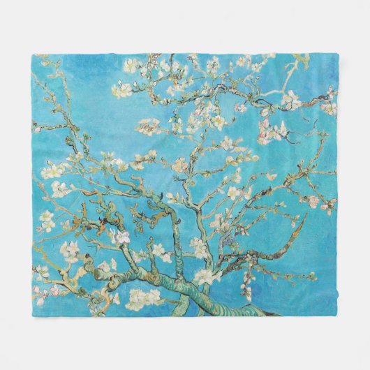 Vincent van Gogh - Amandelbloesem Fleece Deken (Voorkant (Horizontaal))