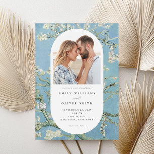 Vincent van Gogh Amandelbloesem Fotobruiloft Kaart