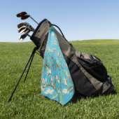 Vincent van Gogh - Amandelbloesem Golfhanddoek (Groen)