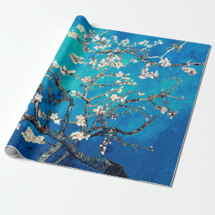 Vincent Van Gogh Amandelbloesem Helder Turkoois Cadeaupapier