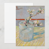 Vincent van Gogh - Amandelbloesem in een Glas Bedankkaart (Voorkant / Achterkant)
