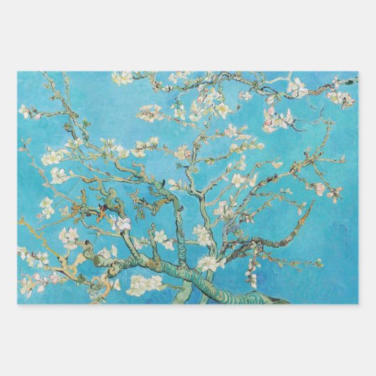 Vincent van Gogh - Amandelbloesem Inpakpapier Vel (Voorkant)