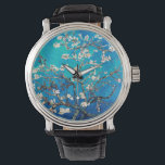 Vincent Van Gogh Amandelbloesem Kijkturquoise Horloge<br><div class="desc">Turquoise Amandelbloesem Cadeaus voor Huwelijksfeest,  Baby Shower of Lente Feest:</div>