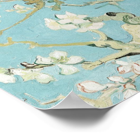 Vincent Van Gogh Amandelbloesem Kunstdruk  Poster (Hoek)