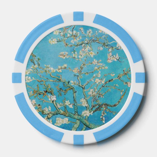 Vincent van Gogh - Amandelbloesem Poker Chips (Voorkant)