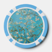 Vincent van Gogh - Amandelbloesem Poker Chips (Achterkant)