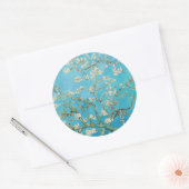 Vincent van Gogh - Amandelbloesem Ronde Sticker (Envelop)