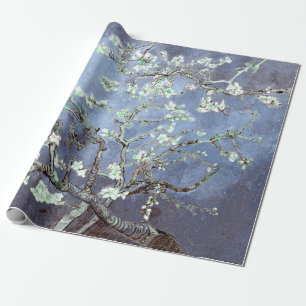 Vincent Van Gogh Amandelbloesem Staalblauw Cadeaupapier