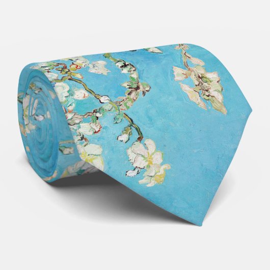 Vincent van Gogh - Amandelbloesem Stropdas (Opgerold)
