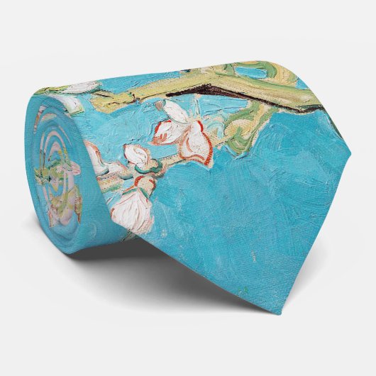 Vincent van Gogh - Amandelbloesem Stropdas (Opgerold)
