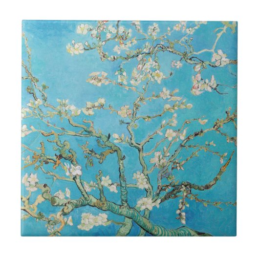 Vincent van Gogh - Amandelbloesem Tegeltje (Voorkant)