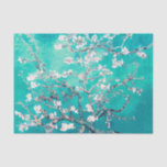 Vincent Van Gogh Amandelbloesem Turquoise Tissuepapier<br><div class="desc">Turquoise Amandelbloesem Cadeaus voor Huwelijksfeest,  Baby Shower of Lente Feest:</div>