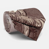 Vincent Van Gogh Amandelbloesems Beige horloge Stropdas (Opgerold)