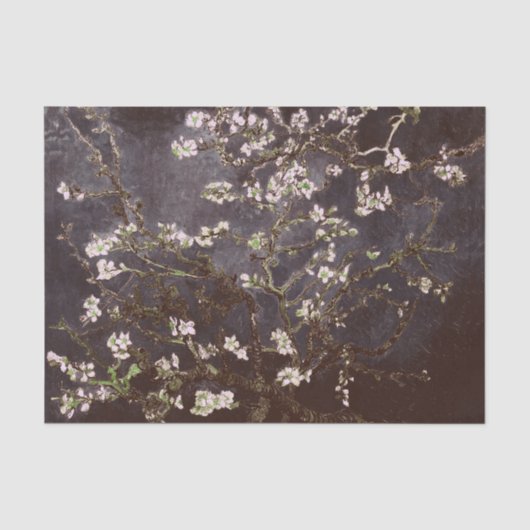 Vincent Van Gogh Amandelbloesems Chocolade leistee Tissuepapier (Voorkant)