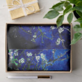 Vincent van Gogh Amandelbloesems Diep Blauw Tissuepapier (Geschenk)