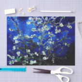 Vincent van Gogh Amandelbloesems Diep Blauw Tissuepapier (Craft)