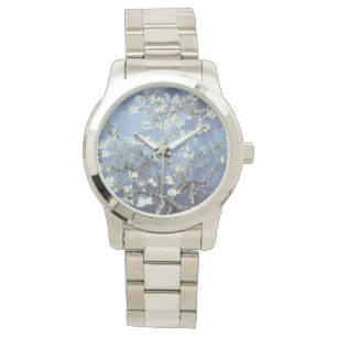Vincent Van Gogh Amandelbloesems Grijs Blauw horlo Horloge