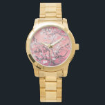 Vincent Van Gogh Amandelbloesems Peach Watch Horloge<br><div class="desc">Geniet van de romantische bloemenscène van Vincent Van Gogh's amandelbloesems met bijgewerkte kleurenschema's. horloge, polshorloge, van gogh, vincent van gogh, bloemen, bloesem, amandelbloesems, elegant, cadeaus voor haar, goedkope geschenken</div>