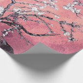 Vincent Van Gogh Amandelbloesems Peachy Pink Cadeaupapier (Hoek)
