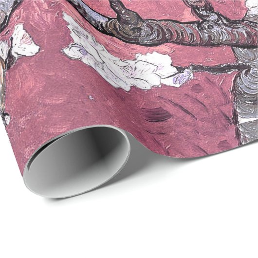 Vincent Van Gogh Amandelbloesems Peachy Pink Cadeaupapier (Rol Hoek)