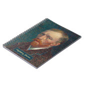 Vincent Van Gogh Antieke Kunst Aangepast Gouden Mo Notitieboek (Linkerzijde)