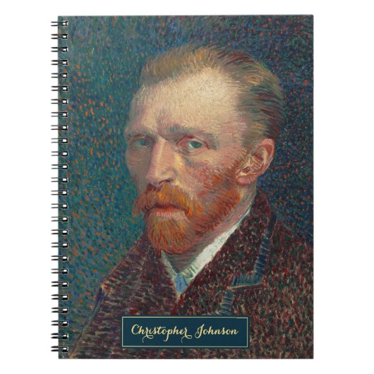 Vincent Van Gogh Antieke Kunst Aangepast Gouden Mo Notitieboek (Voorkant)