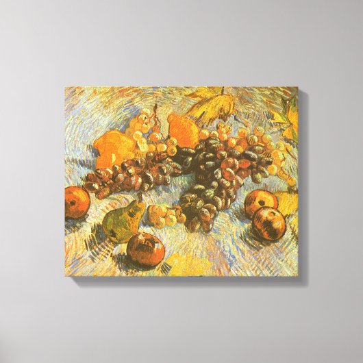 Vincent van Gogh - Appels, peren, citroenen, druiv Canvas Afdruk (Voorkant)