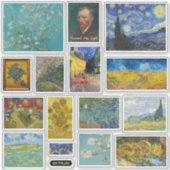 Vincent van Gogh Art Gallery Sticker Blad (Voorkant)